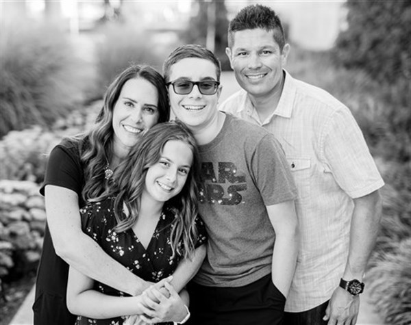 Family photo black and white